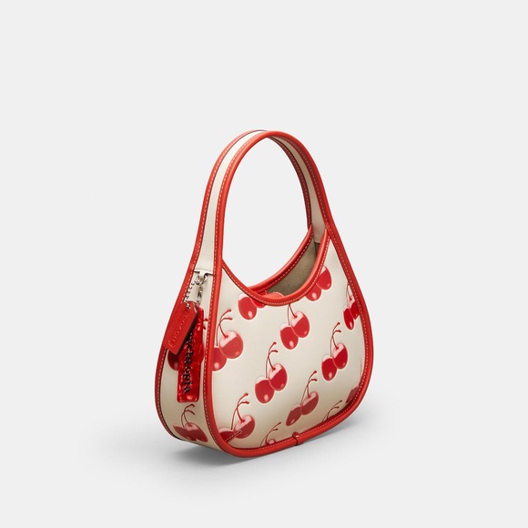 New coach Ergo Bag In Coachtopia Leather With Cherry Print - Picture 5 of 9